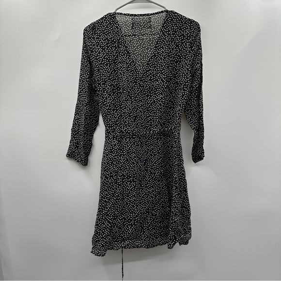 Reformation Gjelina Long Sleeve Wrap Mini Dress in Nebraska Ditsy Floral Print S - Picture 6 of 11